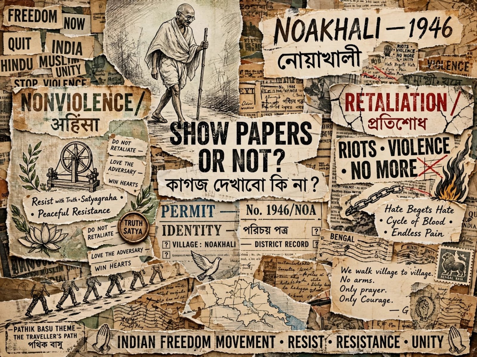Read more about the article কাগজ দেখাব, না, দেখাব না — বাপু?