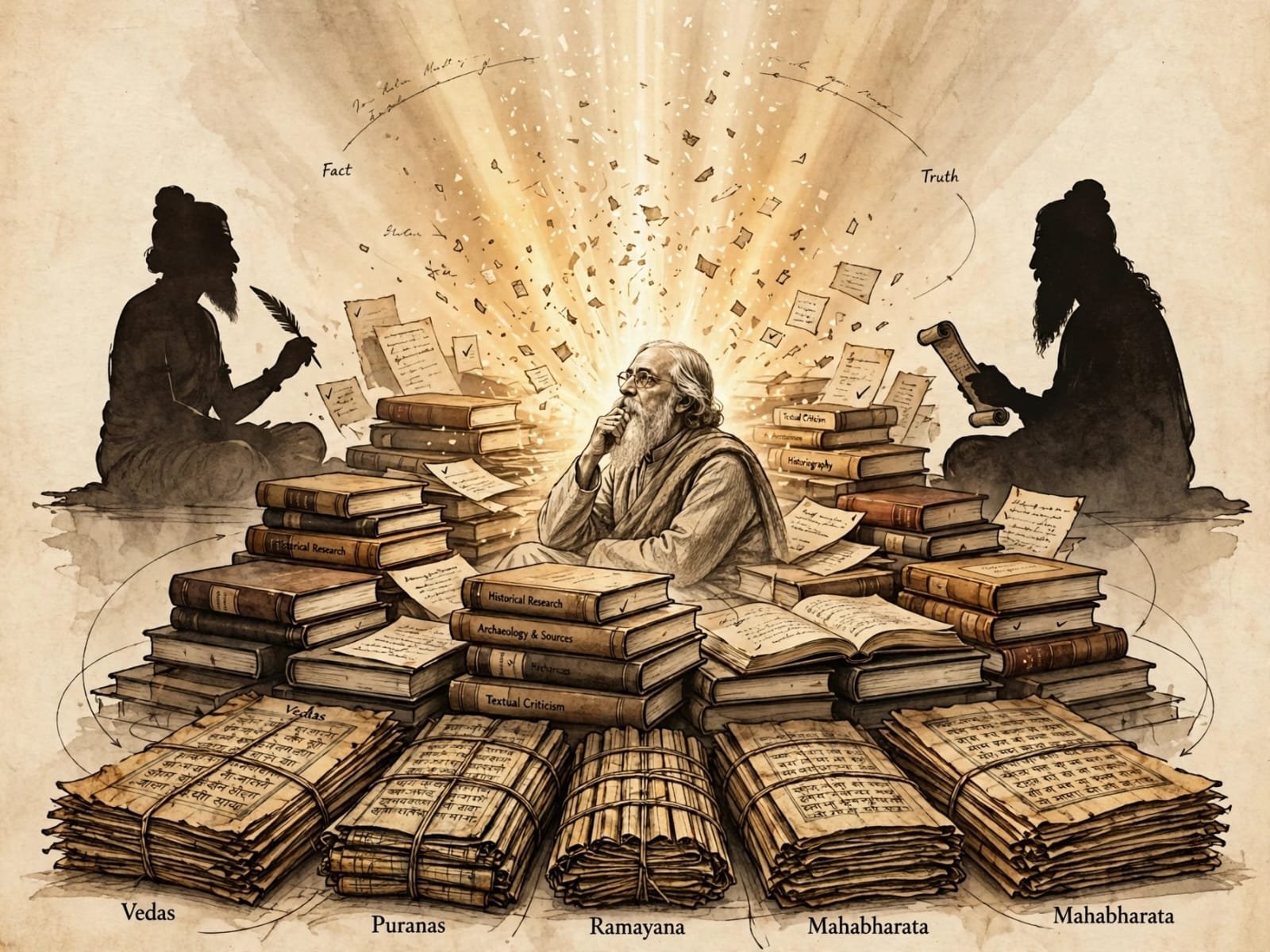 Read more about the article বেদ, পুরাণ, মহাকাব্য – সত্যের খোঁজ